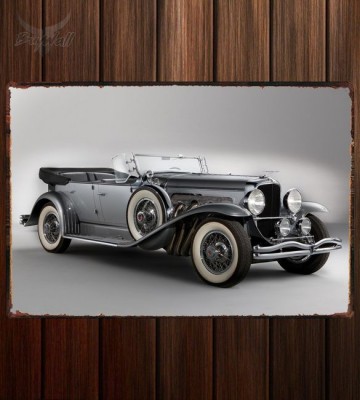 Металлическая табличка Duesenberg J116 2136 Dual Cowl Phaeton by Derham